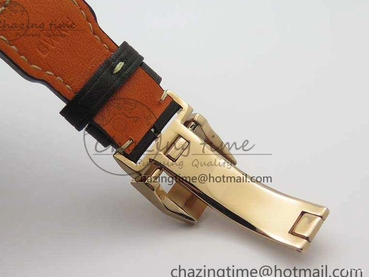 MIROTIME 1221 Popular Big Pilot Real PR IW502706 RG YLF 1:1 Best Edition Brown Dial On Calfskin Strap A 7223